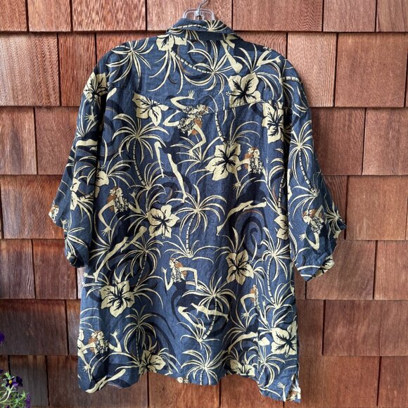 VTG Tommy Bahama Hawaiian Print Short Sleeve Button Camp Shirt in Men's X-Large - Picture 7 of 11